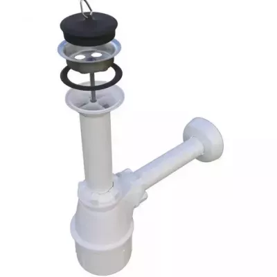 YUKO 2 fürdőszoba szett LED világítással - fekete / grafit + INGYENES szifon