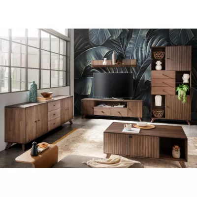 Modern dohányzóasztal ELODY - olajozott dohány bükkfa