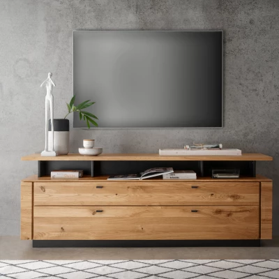 Széles TV állvány kiterjesztés LELA - olajozott tölgy
