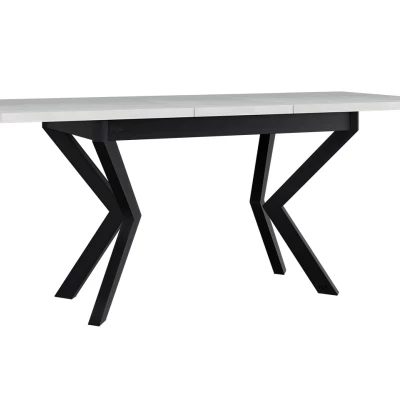 Kihúzható étkezőasztal 140x80 cm ALVARADO 3 - unokája tölgy / fekete