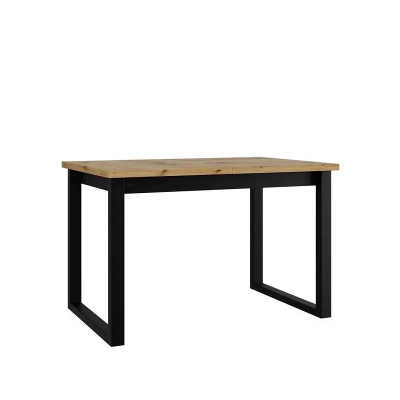 Kihúzható étkezőasztal 160x92 cm ALVARADO 4 - artisan tölgy / fekete