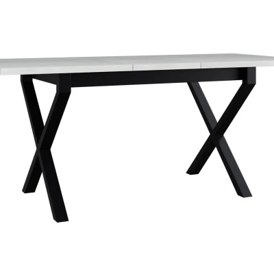 Kihúzható étkezőasztal 140x80 cm ALVARADO 1 - unokája tölgy / fekete
