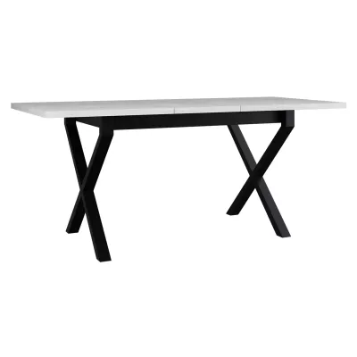 Kihúzható étkezőasztal 140x80 cm ALVARADO 1 - unokája tölgy / fekete
