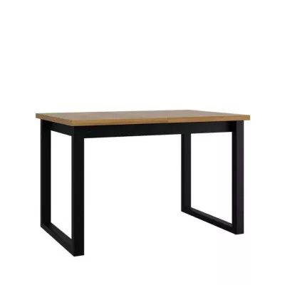 Kihúzható étkezőasztal 160x92 cm ALVARADO 4 - unokája tölgy / fekete