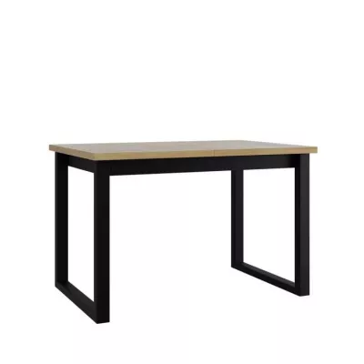 Kihúzható étkezőasztal 160x92 cm ALVARADO 4 - sonoma tölgy / fekete