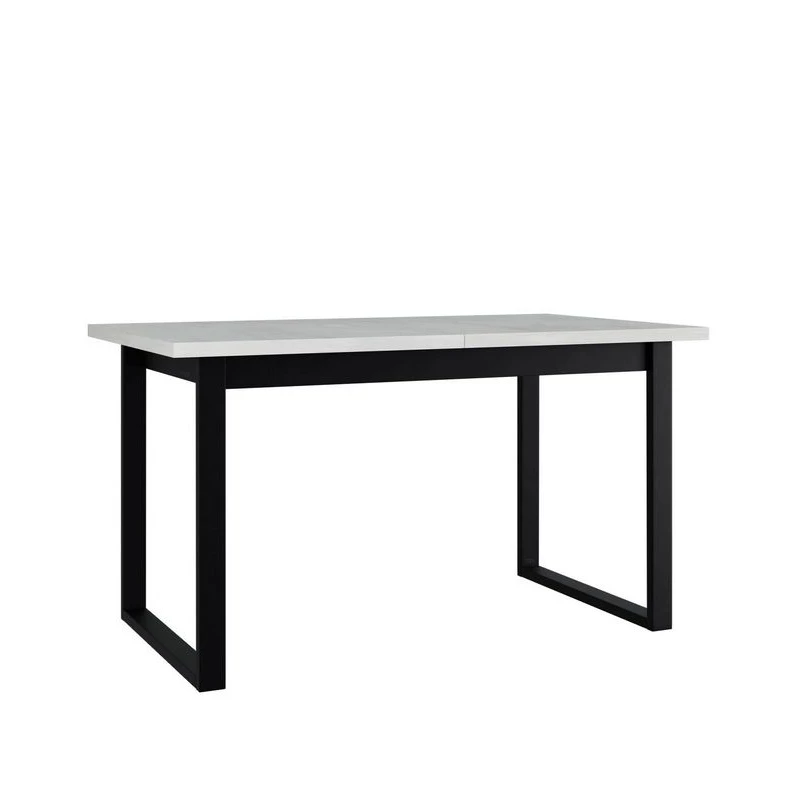Kihúzható konyhaasztal 140x80 cm ALVARADO 5 - fehér / fekete