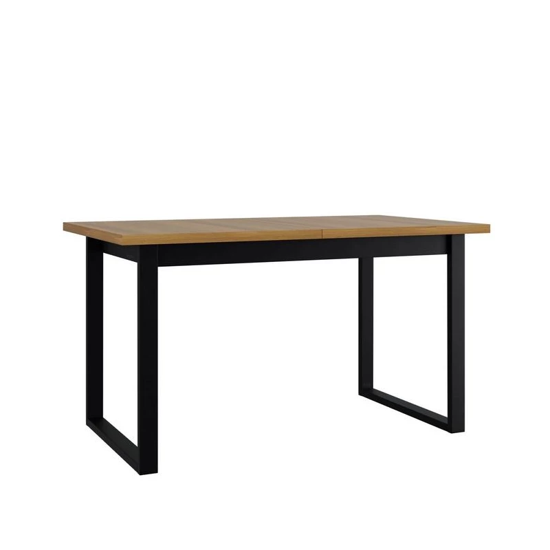 Kihúzható konyhaasztal 140x80 cm ALVARADO 5 - unokája tölgy / fekete