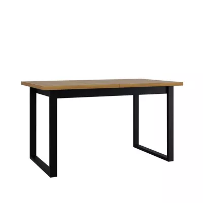Kihúzható konyhaasztal 140x80 cm ALVARADO 5 - unokája tölgy / fekete