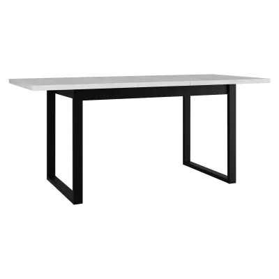 Kihúzható konyhaasztal 140x80 cm ALVARADO 5 - fehér / fekete