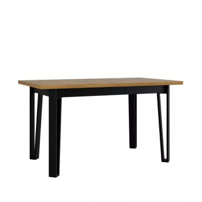 Kihúzható konyhaasztal 140x80 cm ALVARADO 6 - unokája tölgy / fekete