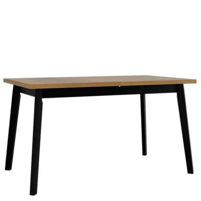 Kihúzható étkezőasztal 140x80 AMES 5 - unokája tölgy / fekete