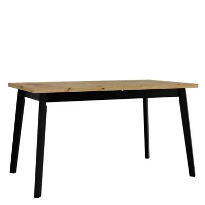 Kihúzható étkezőasztal 140x80 AMES 5 - artisan tölgy / fekete