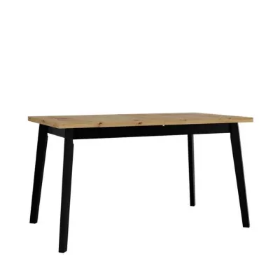 Kihúzható étkezőasztal 140x80 AMES 5 - artisan tölgy / fekete