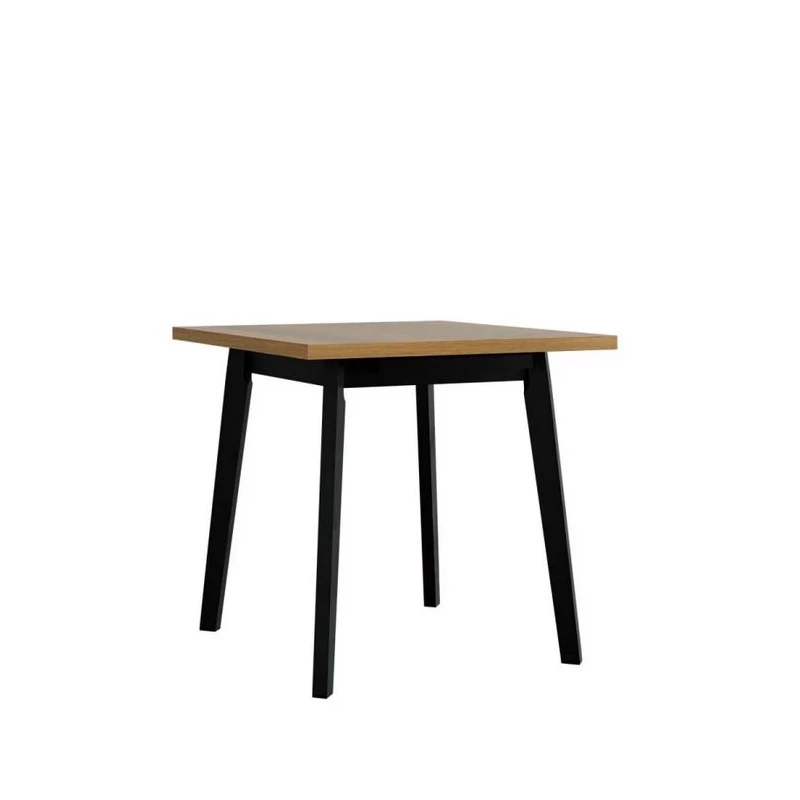Kihúzható étkezőasztal 80x80 cm AMES 2 - unokája tölgy / fekete
