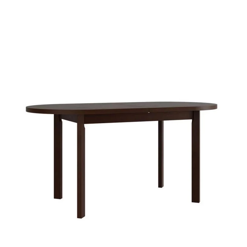 Kihúzható ovális étkezőasztal 160x80 cm BANGS 9 - diófa