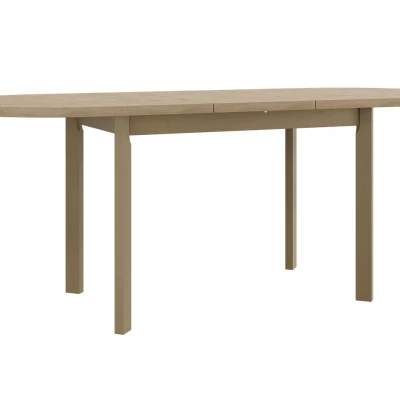 Kihúzható ovális étkezőasztal 160x80 cm BANGS 9 - fehér