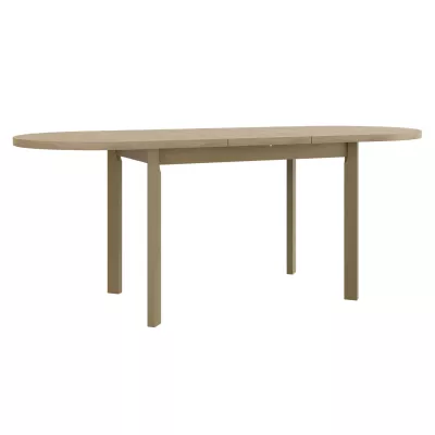 Kihúzható ovális étkezőasztal 160x80 cm BANGS 9 - fehér