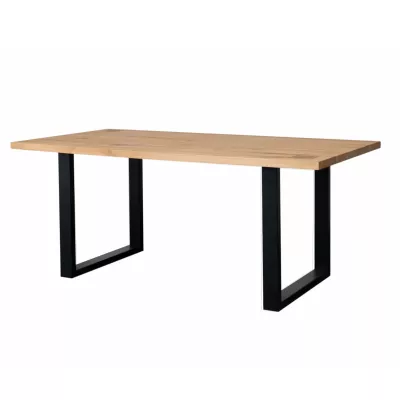 Étkezőasztal 180x90 LEXY - olajozott vadtölgy / fekete