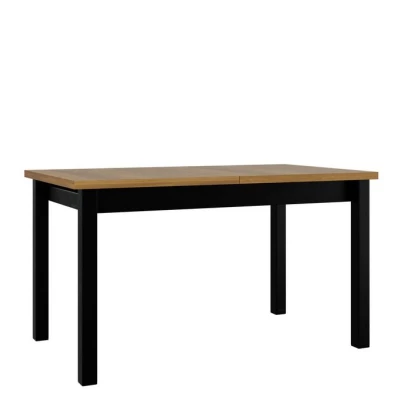 Kihúzható étkezőasztal 140x80 cm CAMBERT XL 1 - unokája tölgy / fekete