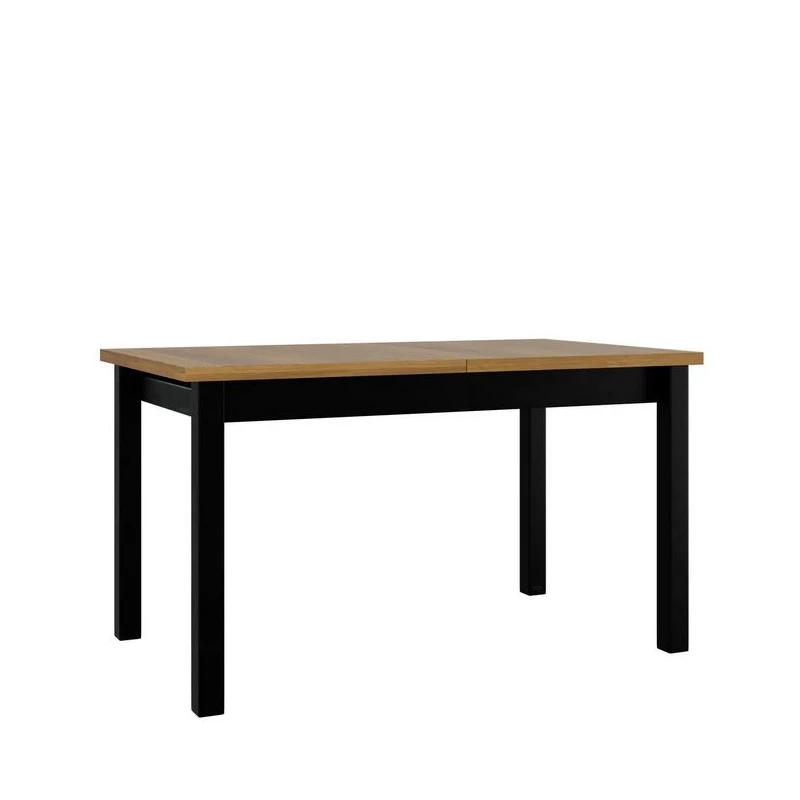Kihúzható étkezőasztal 140x80 cm CAMBERT XL 1 - unokája tölgy / fekete