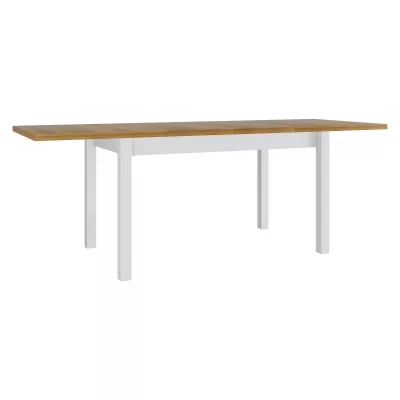 Kihúzható étkezőasztal 140x80 cm CAMBERT XL 1 - unokája tölgy / fehér