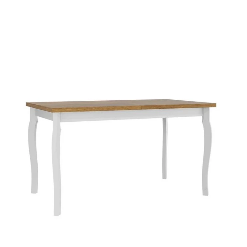 Kihúzható étkezőasztal 140x80 cm ELISEK 5 - unokája tölgy / fehér