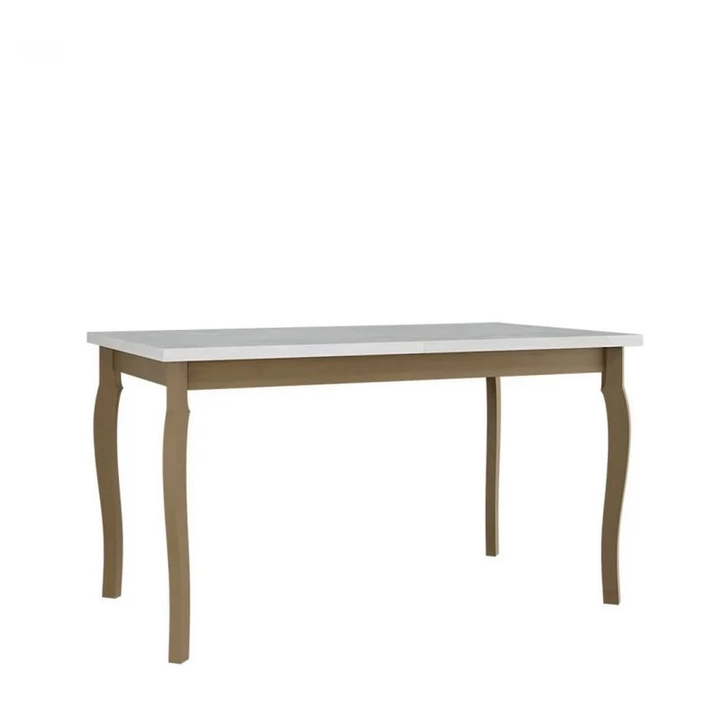 Kihúzható étkezőasztal 140x80 cm ELISEK 5 - fehér / sonoma tölgy