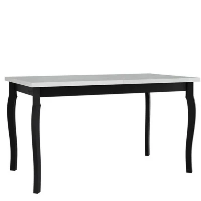 Kihúzható étkezőasztal 140x80 cm ELISEK 5 - fehér / fekete
