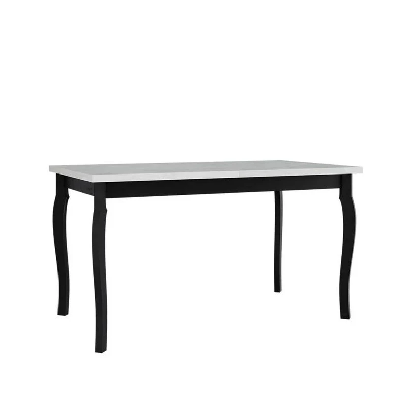 Kihúzható étkezőasztal 140x80 cm ELISEK 5 - fehér / fekete