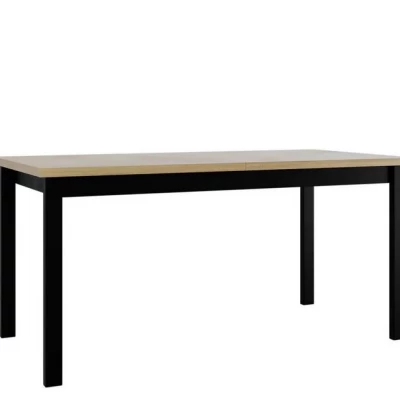 Kihúzható konyhaasztal 160x90 cm ELISEK 4 - sonoma tölgy / fekete