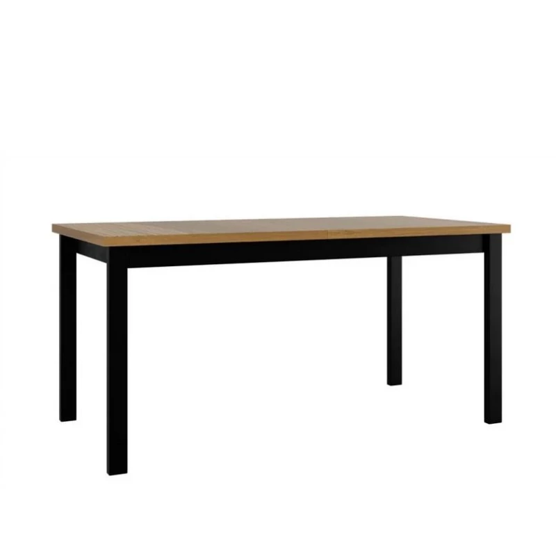 Kihúzható konyhaasztal 160x90 cm ELISEK 4 - unokája tölgy / fekete