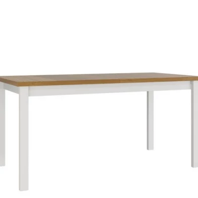 Kihúzható konyhaasztal 160x90 cm ELISEK 4 - unokája tölgy / fehér