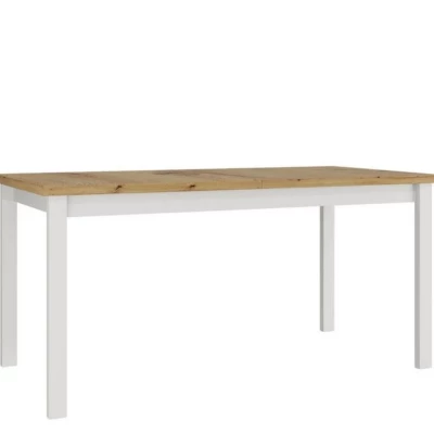 Kihúzható konyhaasztal 160x90 cm ELISEK 4 - artisan tölgy / fehér