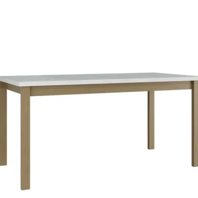 Kihúzható konyhaasztal 160x90 cm ELISEK 4 - fehér / sonoma tölgy