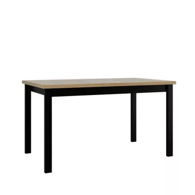 Kihúzható étkezőasztal 140x80 cm ELISEK 2 - sonoma tölgy / fekete