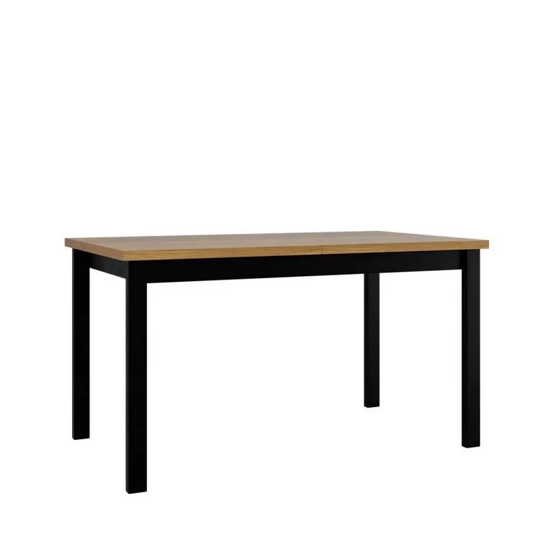 Kihúzható étkezőasztal 140x80 cm ELISEK 2 - unokája tölgy / fekete