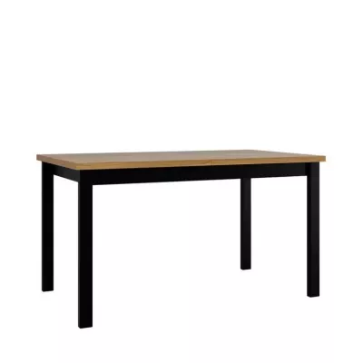 Kihúzható étkezőasztal 140x80 cm ELISEK 2 - unokája tölgy / fekete