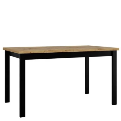 Kihúzható étkezőasztal 140x80 cm ELISEK 2 - artisan tölgy / fekete