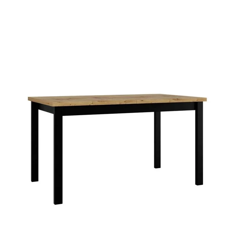 Kihúzható étkezőasztal 140x80 cm ELISEK 2 - artisan tölgy / fekete
