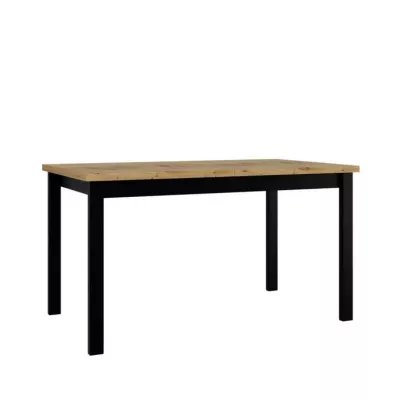 Kihúzható étkezőasztal 140x80 cm ELISEK 2 - artisan tölgy / fekete