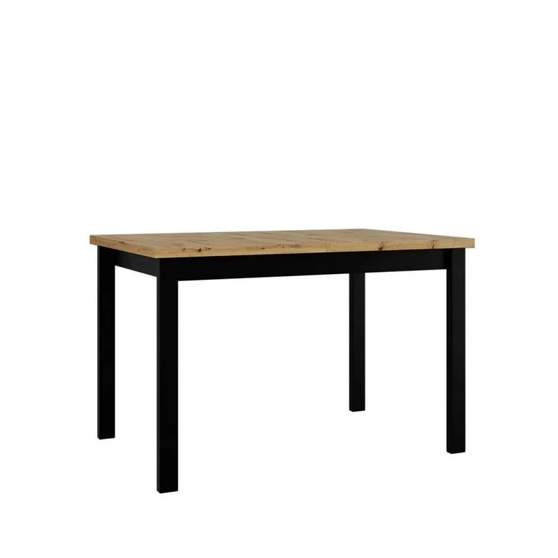Kihúzható konyhaasztal 120x80 cm ELISEK 1 - artisan tölgy / fekete