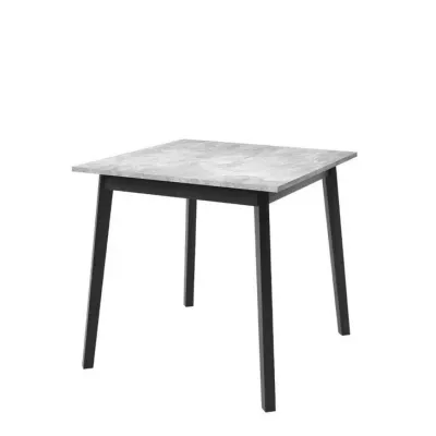 Kis kihúzható étkezőasztal 85x85 cm BAKARA - szürke márvány / fekete