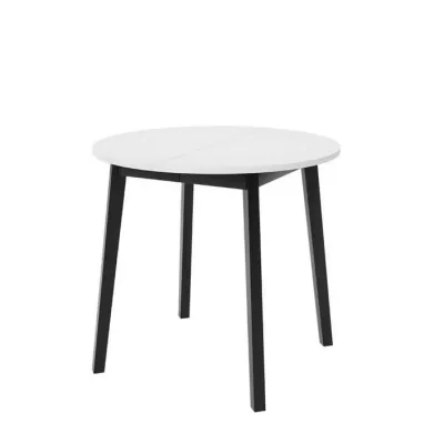 Kis kerek étkezőasztal 90 cm DIAMENT 2 - fehér / fekete