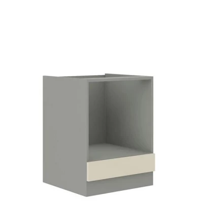 Beépített sütőszekrény 60 cm SHAN - szürke / fényes krém