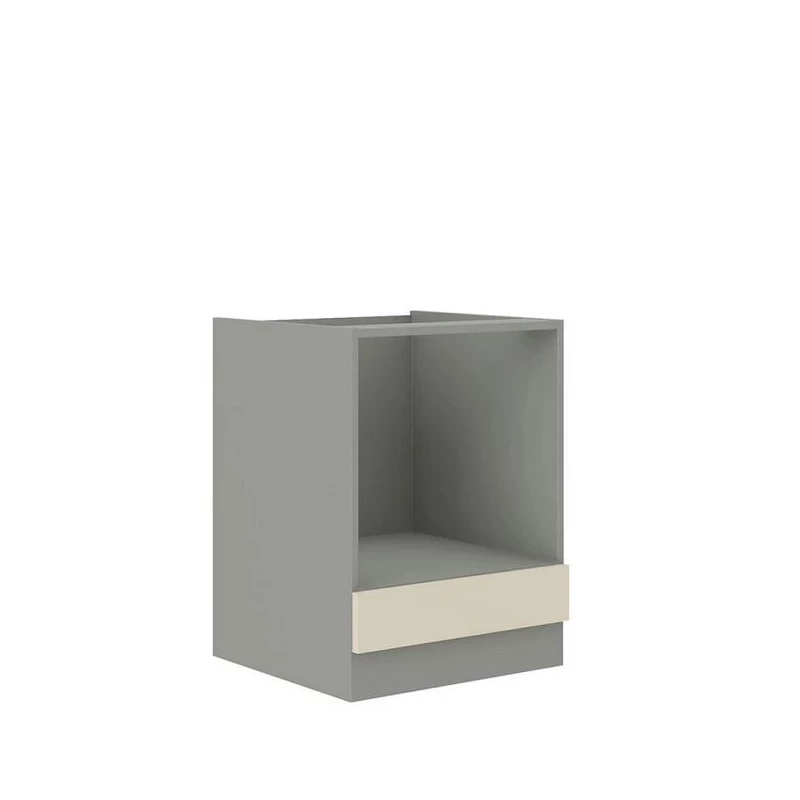 Beépített sütőszekrény 60 cm SHAN - szürke / fényes krém