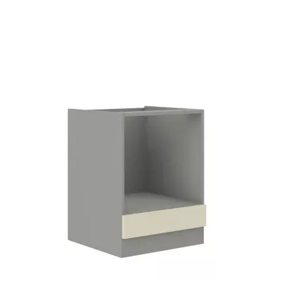 Beépített sütőszekrény 60 cm SHAN - szürke / fényes krém