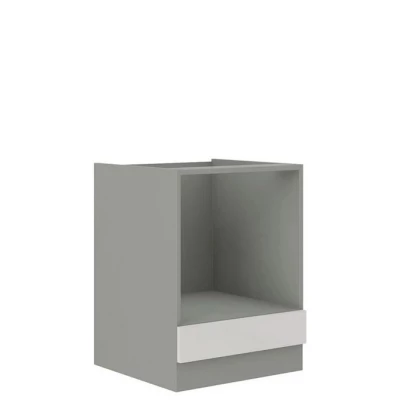Beépített sütőszekrény 60 cm GENJI - szürke / fényes fehér