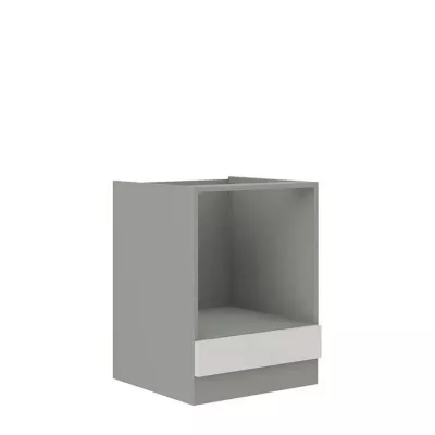 Beépített sütőszekrény 60 cm GENJI - szürke / fényes fehér