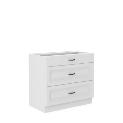Alsó fiókos konyhaszekrény 80 cm FRYZIA - fehér