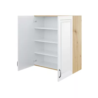 Felső kétajtós konyhaszekrény 80 cm FRYZIA - artisan tölgy / grafit